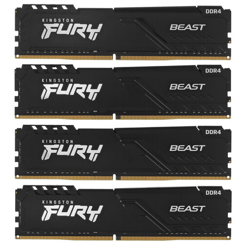 Kingston FURY Оперативная память Kingston FURY Beast Black [KF432C16BBK4/32] 32 ГБ